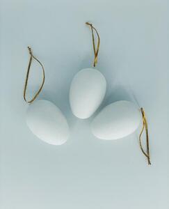 BRIMOON Velikonoční vajíčko závěsné bílé