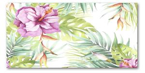 Foto obraz sklo tvrzené Havajské květiny osh-123607543