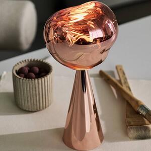 Tom Dixon LED stolní lampa na baterie Melt, měděná, výška 29 cm, stmívatelný, Měď, Plast, Design