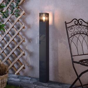 Deko-Light Osvětlení cesty Facado II, výška 100 cm, šedá/kouřová 11 x cm IP65, stmívatelný, Hliník / šedá / zinek, Hliník, Moderní