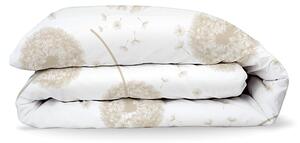 Bavlněný povlak na přikrývku - Pampelišky bílo-béžové Zapínání: knoflík, Velikost přikrývky: 140x200