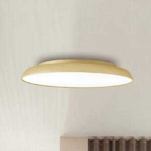 LED stropní svítidlo Art, Ø 45 cm, krémově zlatá, kov