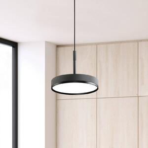 Závěsné světlo LED Don, šedé, Ø 20 cm, kov