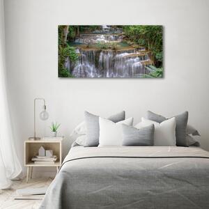 Foto obraz na plátně Vodopád v lese oc-126131664