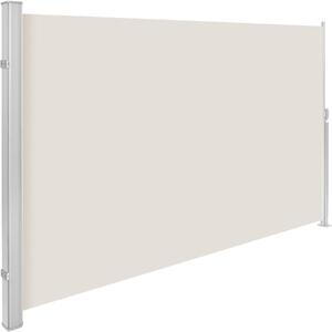 Tectake Boční markýza výsuvná s rolovacím mechanismem - 160 x 300 cm,béžová