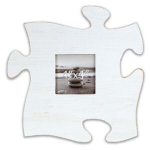 Fotorámeček 10x10 Puzzle bílý