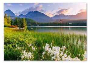 Foto obraz sklo tvrzené Jezero v horách osh-132044100