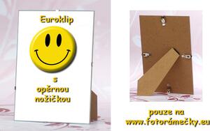 EUROKLIP - Skleněný rámeček na fotky: 18x24cm