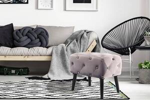 TABURET, textil, kompozitní dřevo, 40/48/60 cm - Online Only lavice, Online Only