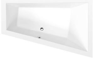 Asymetrická vana Polysan Triangl 180x120 cm akrylát pravá 20611