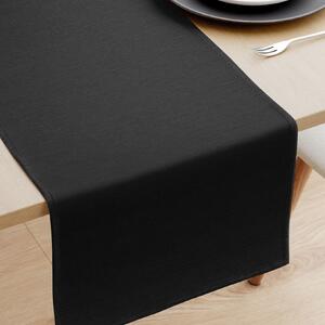 Goldea běhoun na stůl loneta - černý 35x120 cm