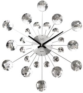 Designové paprskovité skleněné-kovové hodiny JVD HT464.1 ( )
