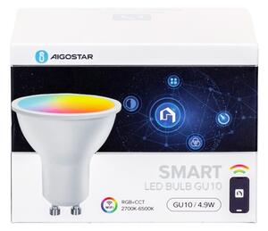 SADA 4x LED RGBW Stmívatelná žárovka Smart GU10/4,9W/230V 2700-6500K - Aigostar