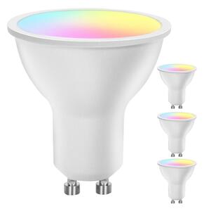 SADA 4x LED RGBW Stmívatelná žárovka Smart GU10/4,9W/230V 2700-6500K - Aigostar