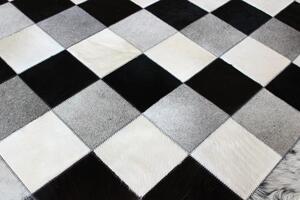 Kožený koberec Skejby tricolor M M