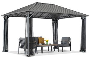 Zahradní altán Itaka 3x6 s moskytiérou antracit Garden Point
