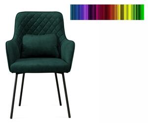 DOLMAR SEDAČKY Jídelní židle - KR-7, různé tkaniny a barvy na výběr Čalounění: světle šedá (Uttario Velvet 2973)