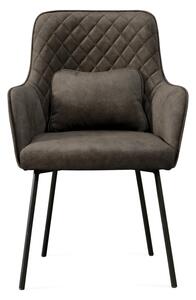 DOLMAR SEDAČKY Jídelní židle - KR-7, různé tkaniny a barvy na výběr Čalounění: tmavě hnědá (Uttario Velvet 2961)