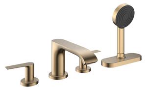Hansgrohe Vivenis - 4-otvorová baterie na okraj vany, kartáčovaný bronz 75444140