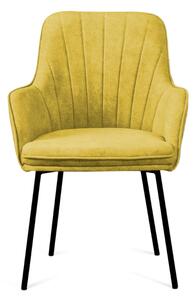 DOLMAR SEDAČKY Jídelní židle - KR-8, různé tkaniny a barvy na výběr Čalounění: oranžová (Uttario Velvet 2965)
