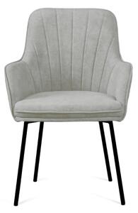 DOLMAR SEDAČKY Jídelní židle - KR-8, různé tkaniny a barvy na výběr Čalounění: světle šedá (Uttario Velvet 2973)