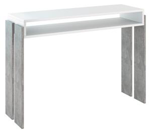 Konzolový stolek RUMBA, 110x35x80, white/stone