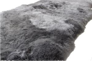 Kožený koberec z ovčí kůže - střižený chlup - šedý - 2K - B2B 2 kůže Střižený chlup 5 cm
