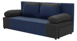 Pohovka 3místná s funkcí spaní SONNI Námořnická/černá