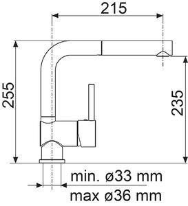 Kuchyňská vodovodní baterie Sinks MIX 3 P Sahara
