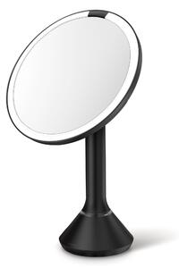 Kosmetické zrcátko Simplehuman Sensor Touch, DUAL LED osvětlení, 5x, dobíjecí, černá ocel
