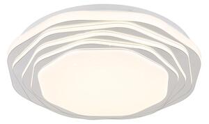 GLOBO 48036-24 FLORDELIS stropní svítidlo D380mm LED 24W 3022/968lm 3000+4000+6000K bílá, chromová, switchdimmer