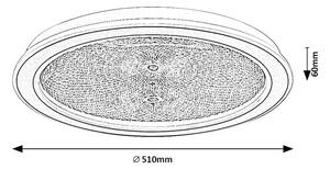 RABALUX 71282 Zofrael stropní svítidlo D510mm LED 34W/3900/2400lm 3000-6500K zlatá, průhledná, stmívatelné, dálkový ovladač