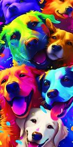 Plážová osuška WOOF 100x180 cm barevná, 100% mikrovlákno