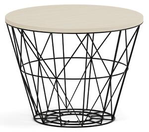 Kulatý konferenční stolek STILO, průměr 600 mm, bříza