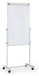 Mobilní otočná tabule, flipchart, kombinovaný povrch, 1200 x 700 mm