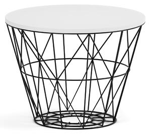 Kulatý konferenční stolek STILO, průměr 600 mm, bílá