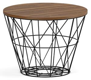 Kulatý konferenční stolek STILO, průměr 600 mm, ořech