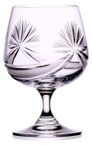 Bohemia Crystal Ručně broušené sklenice na brandy a koňak Mašle 250ml