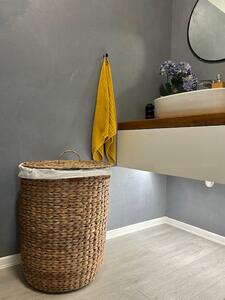 Vingo Kulatý koš na prádlo s víkem z hyacintu Rozměry (cm): 40x50