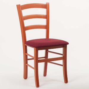 Stima Židle PAYSANE s čalouněným sedákem Odstín: Třešeň, Látky: LUX bordo 15