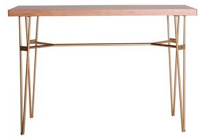 MUZZA Pracovní stůl mayana 117 x 51 cm hnědý