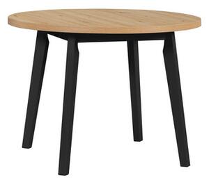 Jídelní stůl OSLO 3 - dub artisan/černé nohy