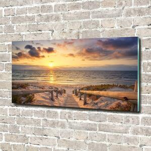 Foto obraz skleněný horizontální Stezka na pláž osh-165069331