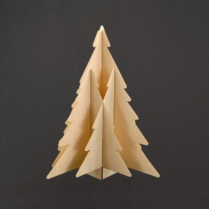 AMADEA Dřevěný strom 3D 15 cm, český výrobek