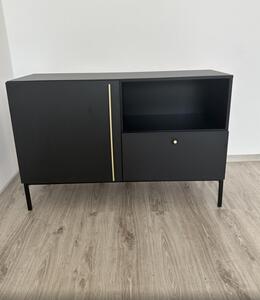 Komoda LANZZI 120 | černý mat / smontovaná