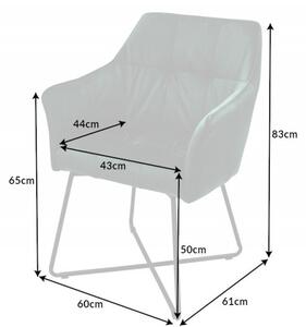 Zelená sametová židle Loft