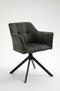 Dizajnová židle Loft zelená otočná