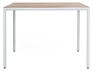 Tribu Barový stůl nižší Illum, Tribu, obdélníkový 152x100x93 cm, rám hliník barva wenge, deska teak