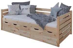 POSTEL S ÚLOŽNÝM PROSTOREM, 90/200 cm, přírodní barvy MID.YOU - Online Only dětské postele, Online Only