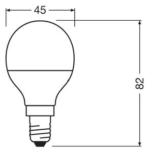 LED Antibakteriální žárovka P40 E14/4,9W/230V 2700K - Osram